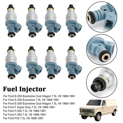 ya 1 8.12 baidi 8PCS Fuel Injectors 0280150759 for E-250 E-350 7.5L V8 1988-1991 822-11120