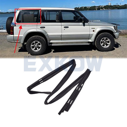 ya 5 8.7 Right rear window channel seal for Pajero Montero II 1990 - 2004
