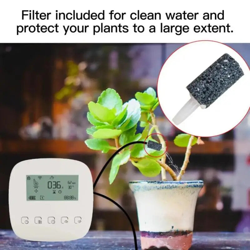 ya 14 hargeable Sprinkler Timer Automatic Watering Droplet Double Pump Watering