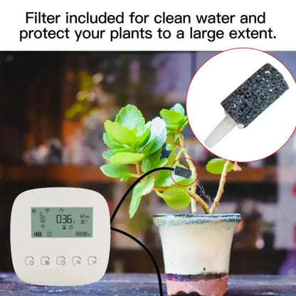 ya 14 hargeable Sprinkler Timer Automatic Watering Droplet Double Pump Watering