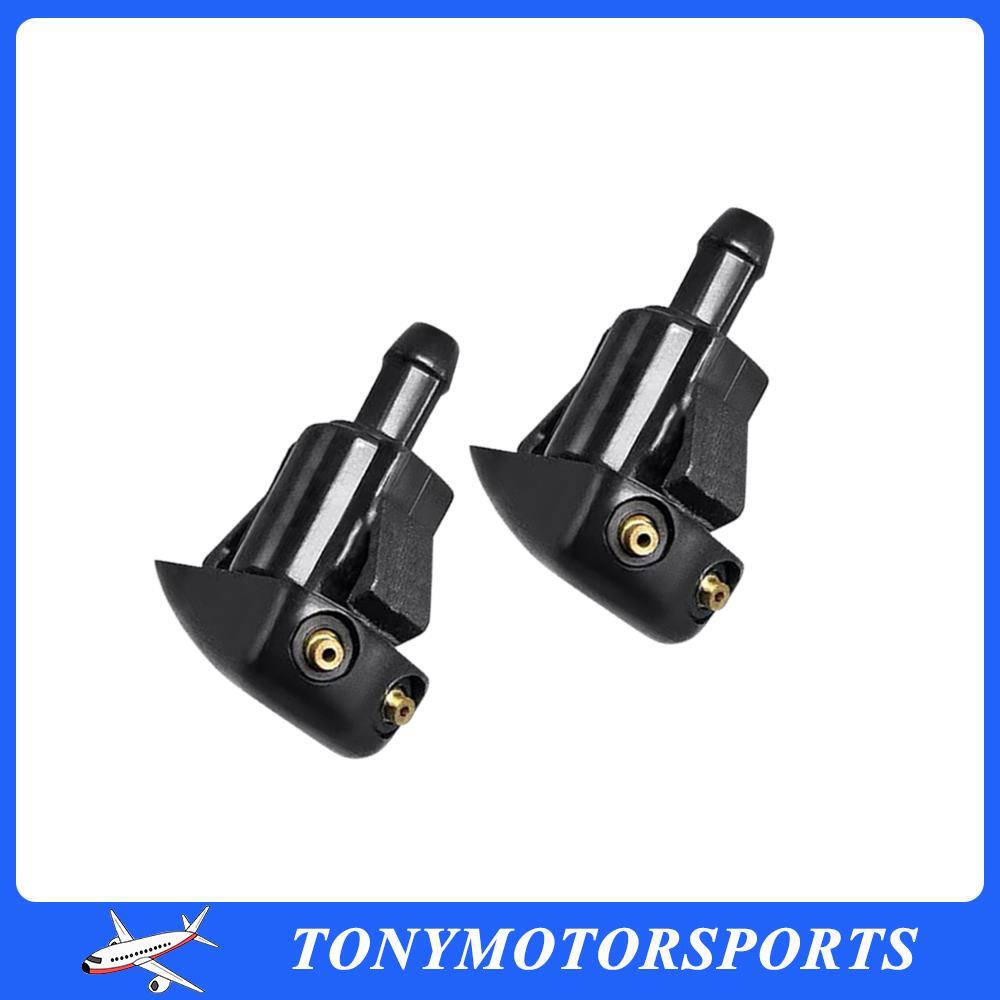 ya 4 6.22 2Pcs 85381-60120 Black Windshield Washer Nozzle Replacement Fit For LandCruiser