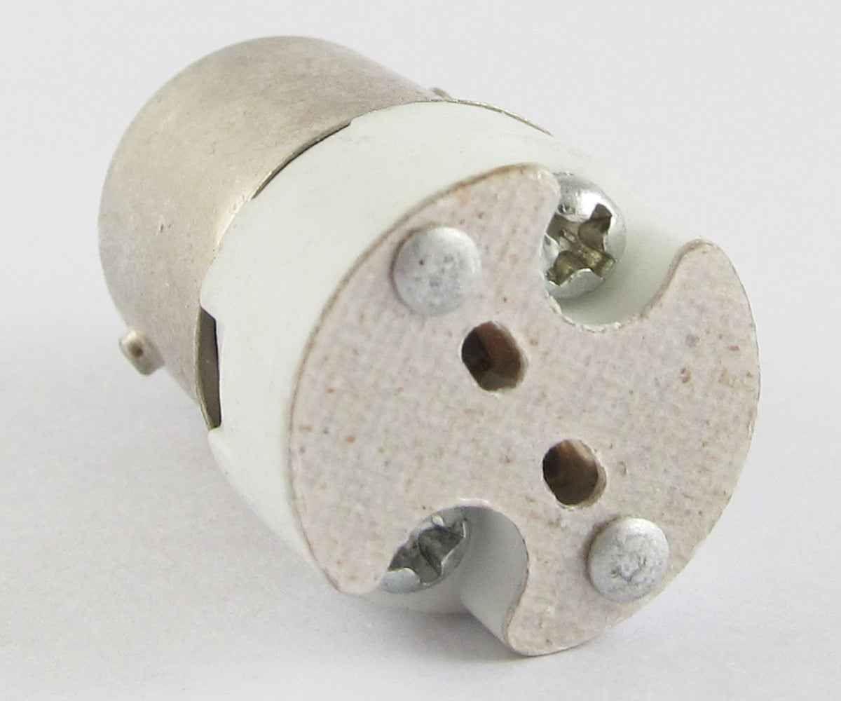 ya 14 50pcs BA15D Male to MR16 Female Socket Base LED Halogen Light Bulb Lamp Adapter