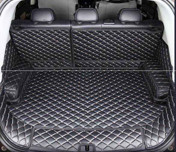 ya 5 8.7 PU Leather Boot Cargo Liner Tray Rear Trunk Floor Mat for VW Polo 2018+