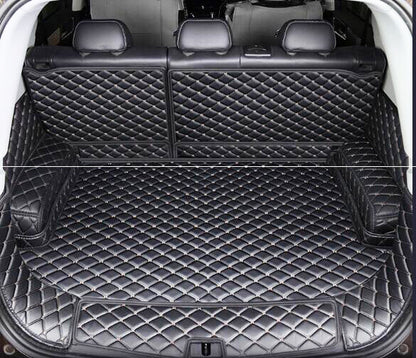 ya 5 8.7 PU Leather Boot Cargo Liner Tray Rear Trunk Floor Mat for VW Polo 2018+