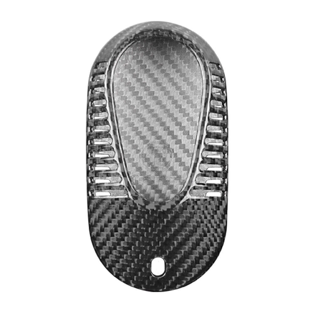 ya 5 8.7 Silver Black Carbon Key Fob Case Cover Fit for for benz S Class S400 S350l S450l 2021