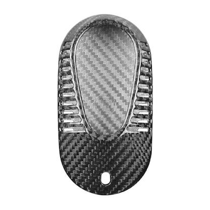 ya 5 8.7 Silver Black Carbon Key Fob Case Cover Fit for for benz S Class S400 S350l S450l 2021