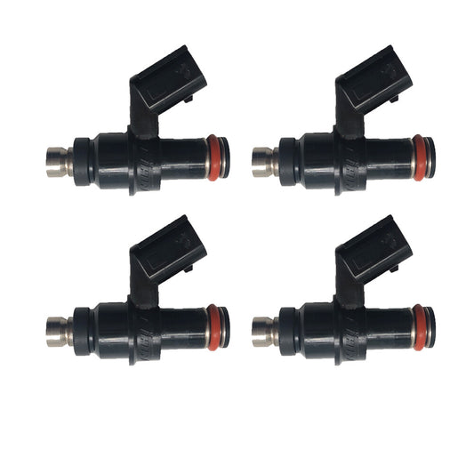 ya 3 6.23 4-Pack Fuel Injectors for 2010 ZX-6R (ZX600RAF) - Top Feed Injectors 49033-0015