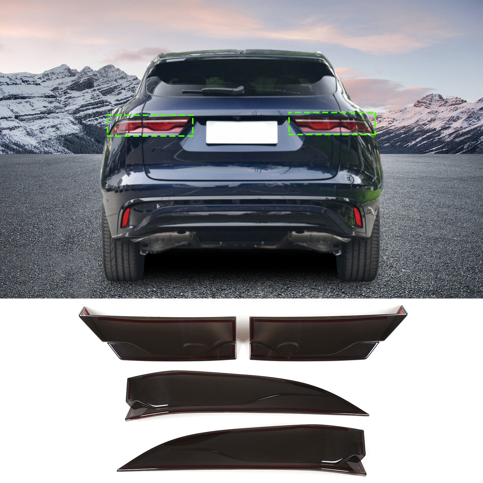 ya 1 8.5.1 Yellow Fog Lights JDM Front Cover Vinyl Tone Pre-Cut for Range Rover Vogue 18+