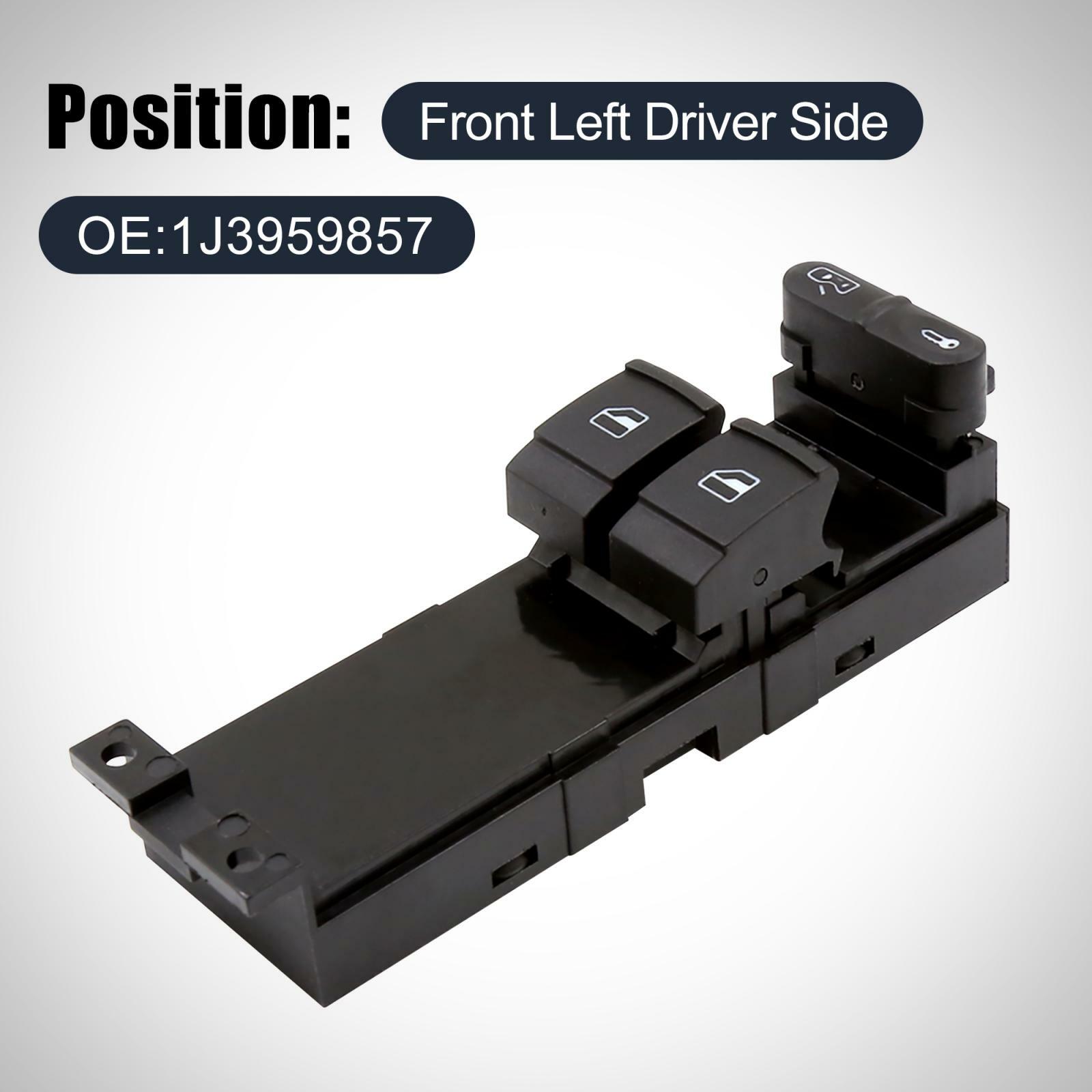 ya 1 8.5.3 for VW for Golf MK4 Door Master Power Window Switch Left Driver Side Front 1J3959857