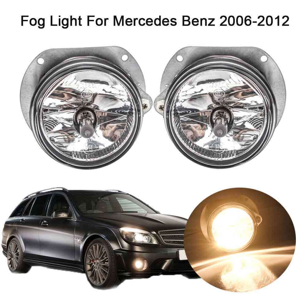 ya 1 8.5.3 Front Fog Light Lamp Left Right w/ Bulbs for Benz W204 W251 W164 R230 C300 CL550