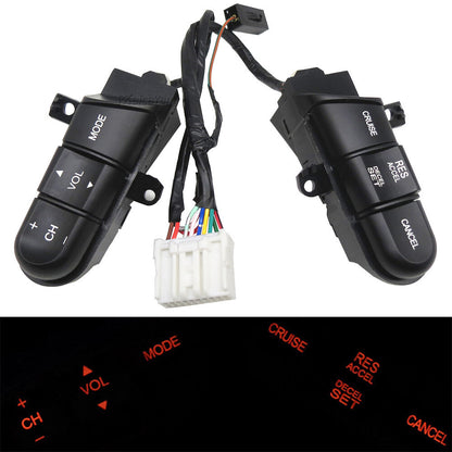 ya 1 8.12 baidi Steering Wheel Audio Control Cruise Switch Button for Honda for Civic 2006-2008 Red
