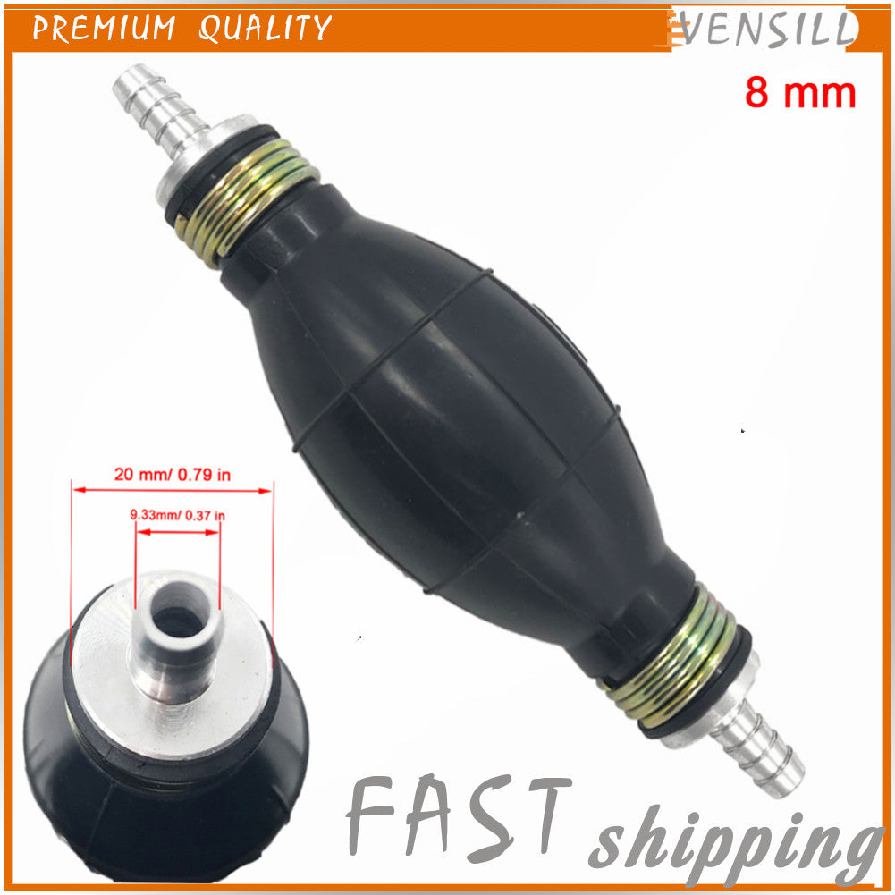 ya 27 7.2 8mm Hand Pinch Fuel Pump Hand-actuated Liquid Transfer For Gas Petrol Diesel Car