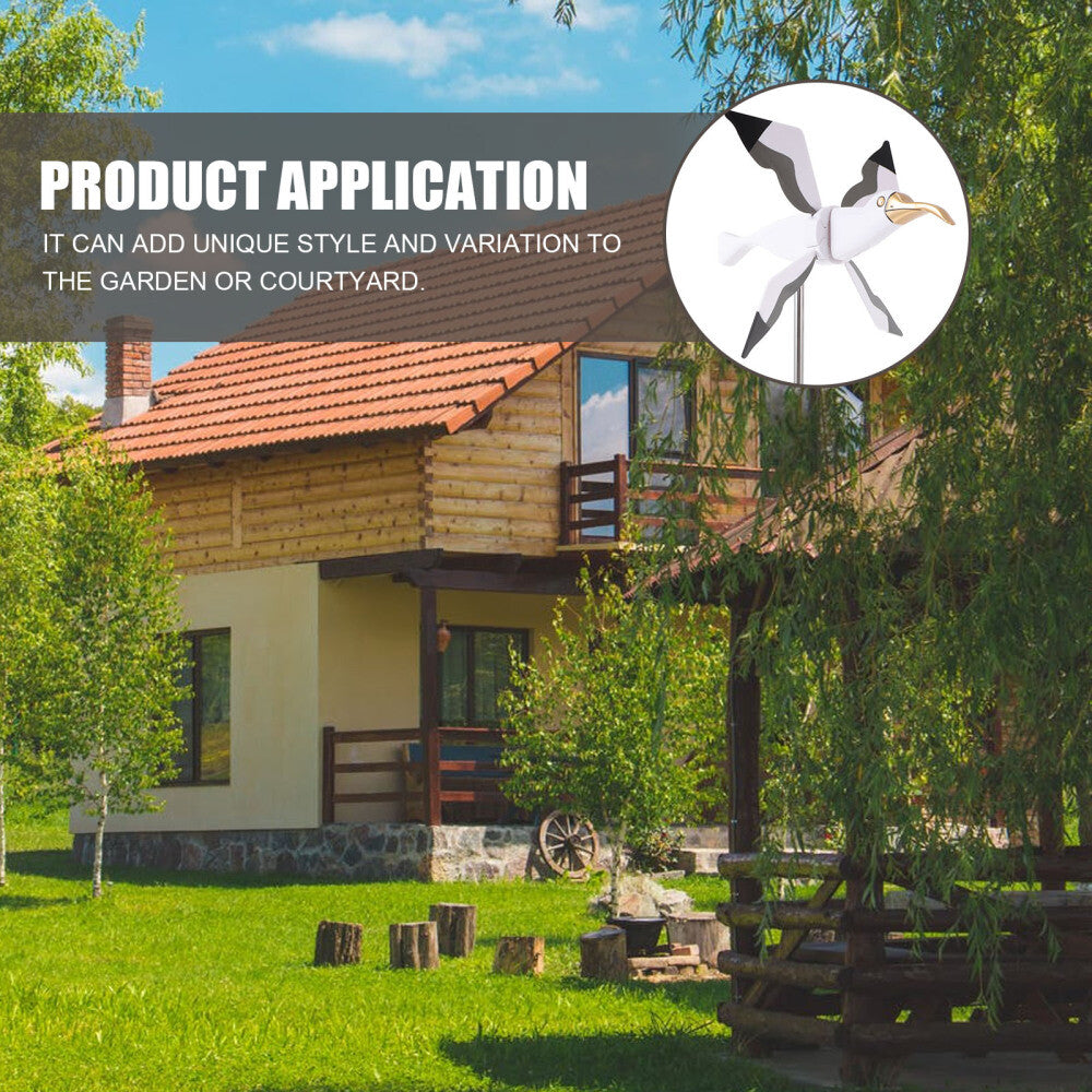ya 14 gardenwindmill stake Lawn Pinwheels Wind Spinners Outdoor Garden
