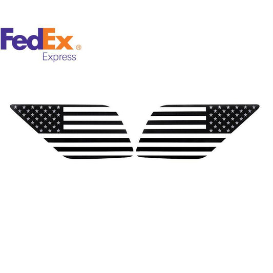 ya 1 7.8 2PCS American Flag Stickers Rear Window Decals for Toyota for 4Runner 2003-09
