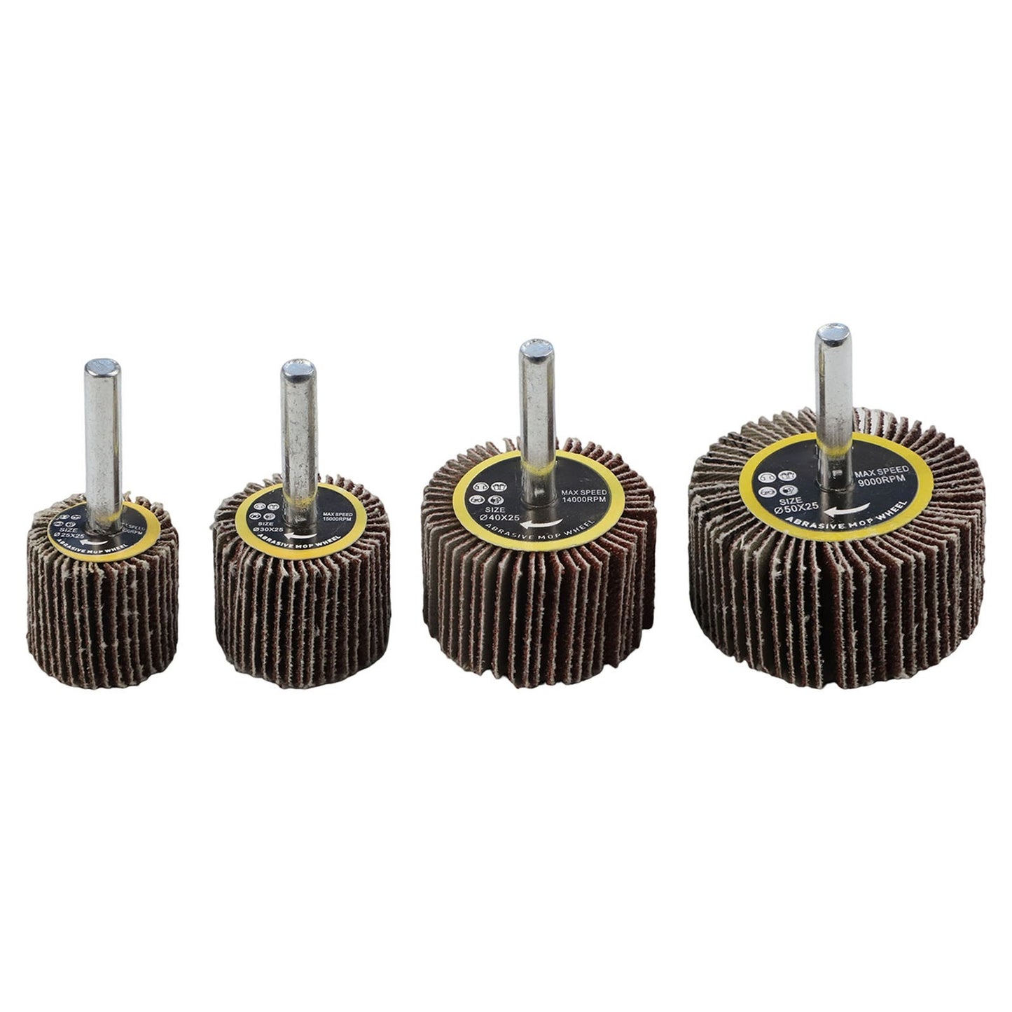ya 14 Pision Grinding Set of 4 Sanding Flap Disc Wheels 80 Grit Rotary Tool