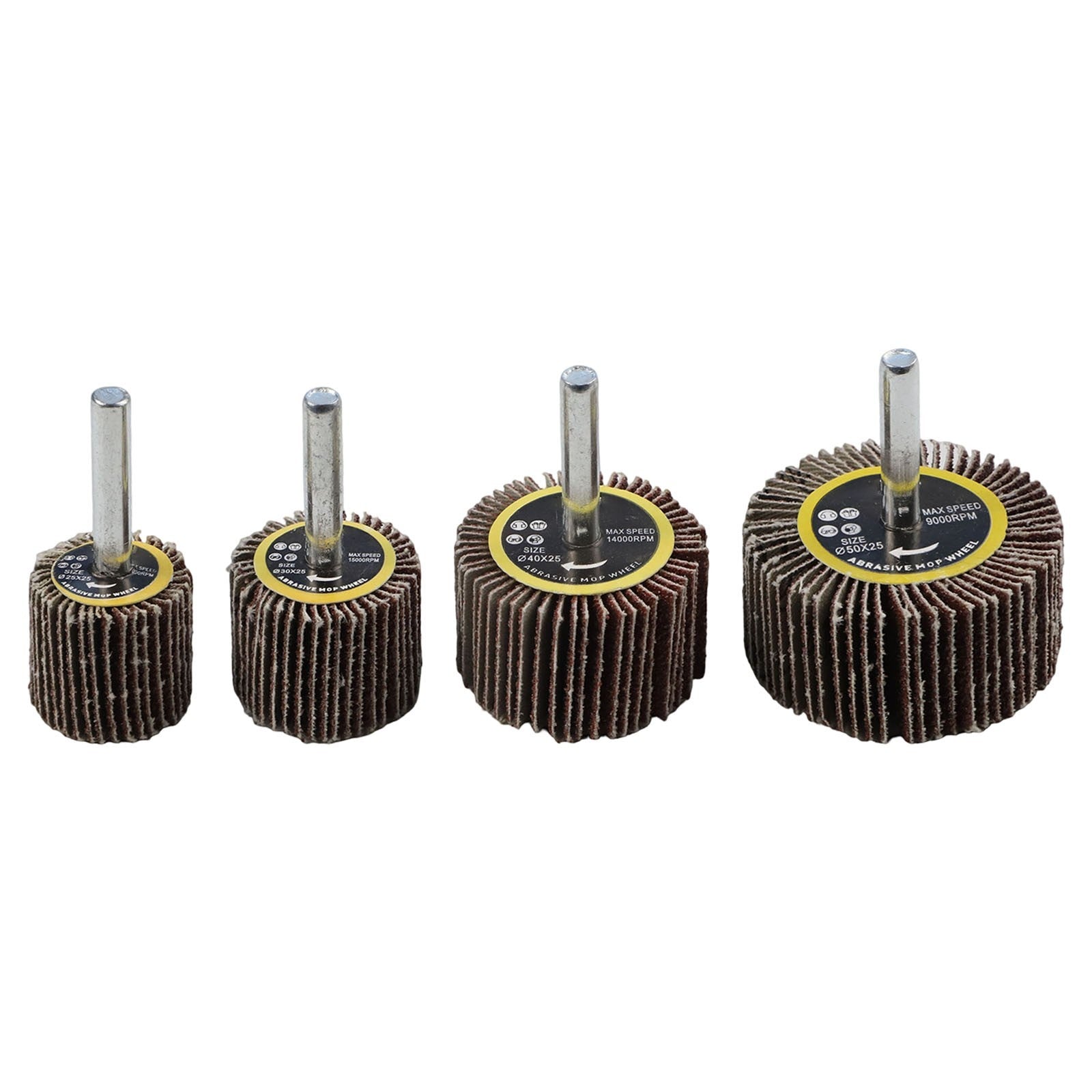 ya 14 Pision Grinding Set of 4 Sanding Flap Disc Wheels 80 Grit Rotary Tool