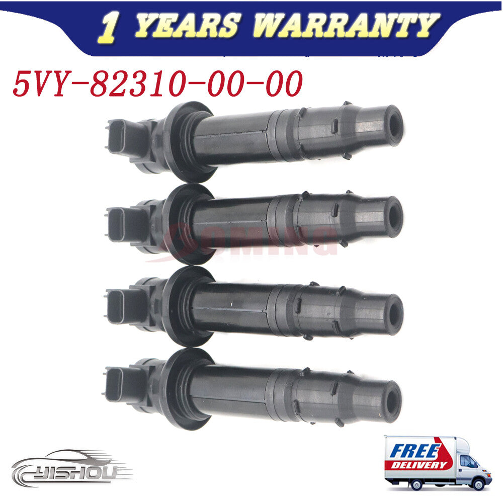 ya 5 8.7 4PCS 5VY-82310-00-00 New Ignition Coil for Yamaha FZ1 V-MAX 1700 YZF-R1 YZF-R6