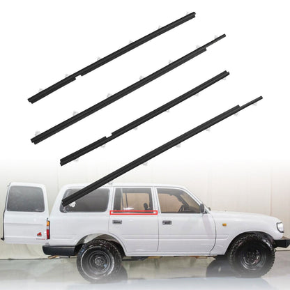 ya 5 8.7 4P Window Glass Sealing Door Belt Strip for Toyota for Land Cruiser FZJ80 FJ80 1990-97
