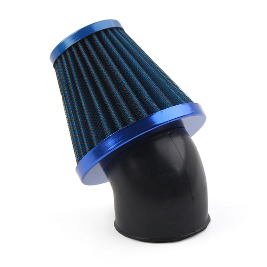 ya 8 5.26 48mm Air Intake Filter Cleaner Rubber Bend Inlet Motorcycle Stainless Steel Mesh