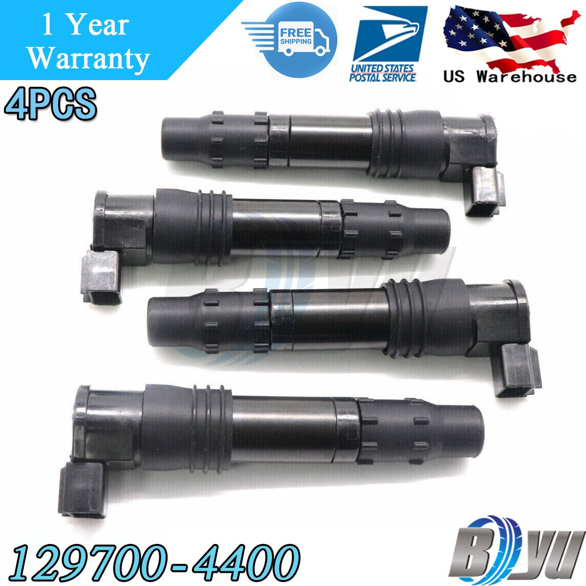 ya 4 6.22 4x Ignition Coil 129700-4400 for Suzuki GSX1300RZ Hayabusa GSXR 600 750 GSX 1300