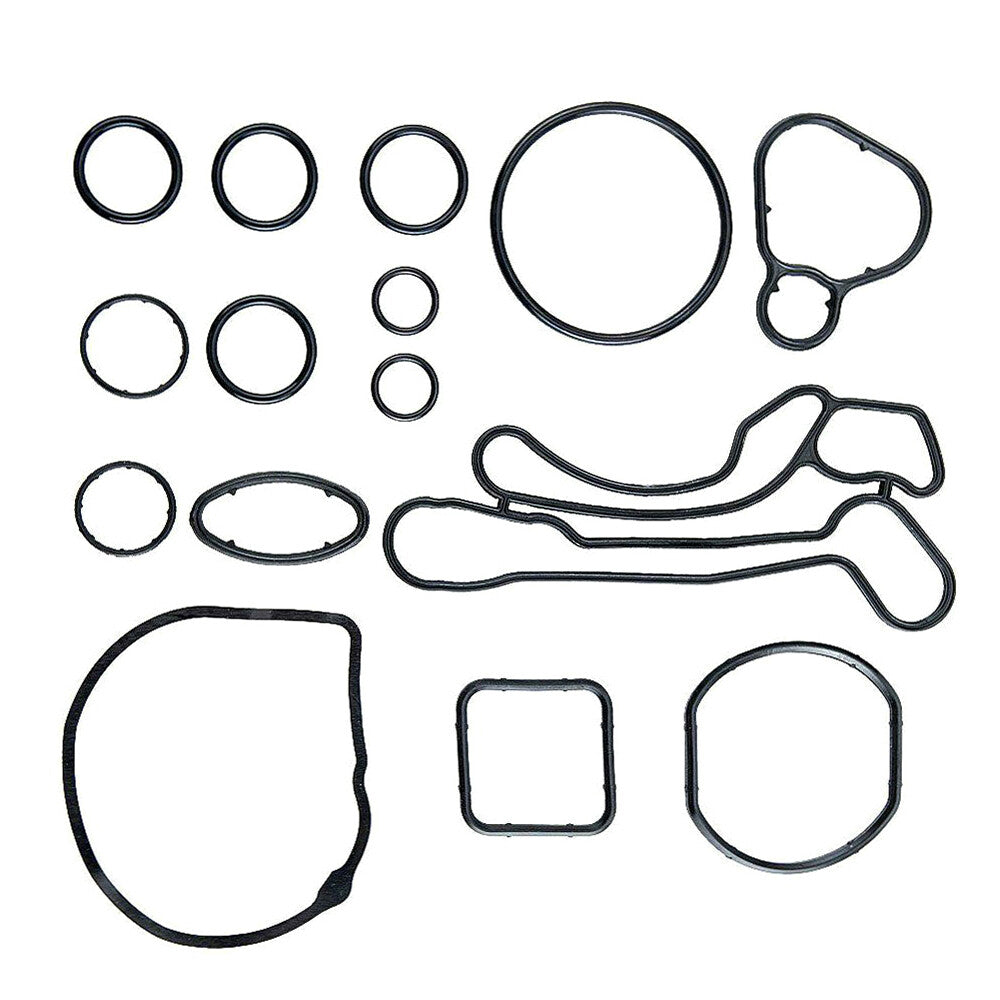 ya 5 8.7 15Pcs Oil Cooler Gasket Set Seals Repair Fit for Chevy for Cruze Aveo 1.6L 1.8L 55353321
