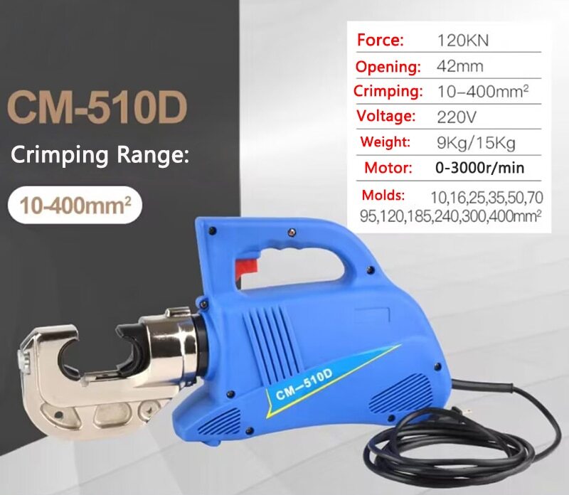 ya 25 Hydraulic Pliers Electric Copper Aluminum Termi l Crimping Pliers CM-510D