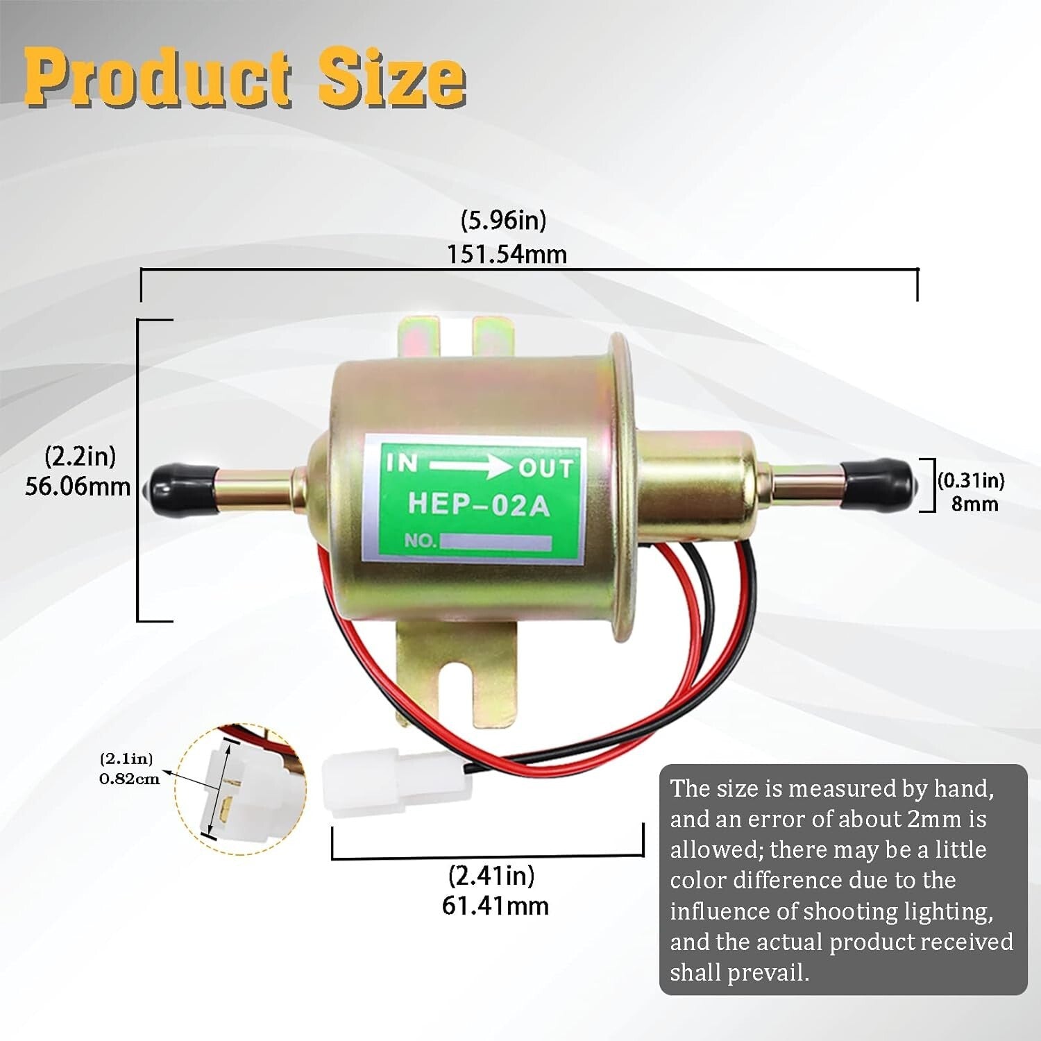ya 27 7.2 HEP-02A 2.5-4 PSI Metal Solid Gasoline Diesel Engine Motorcycle Carburetor Lawn