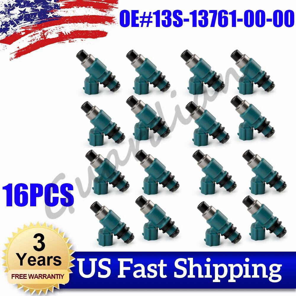 ya 3 6.25 16PCS Fuel Injector 13S-13761-00-00 for Yamaha YZF R6 2008-2016 2009 2010 2011