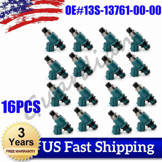 ya 3 6.25 16PCS Fuel Injector 13S-13761-00-00 for Yamaha YZF R6 2008-2016 2009 2010 2011