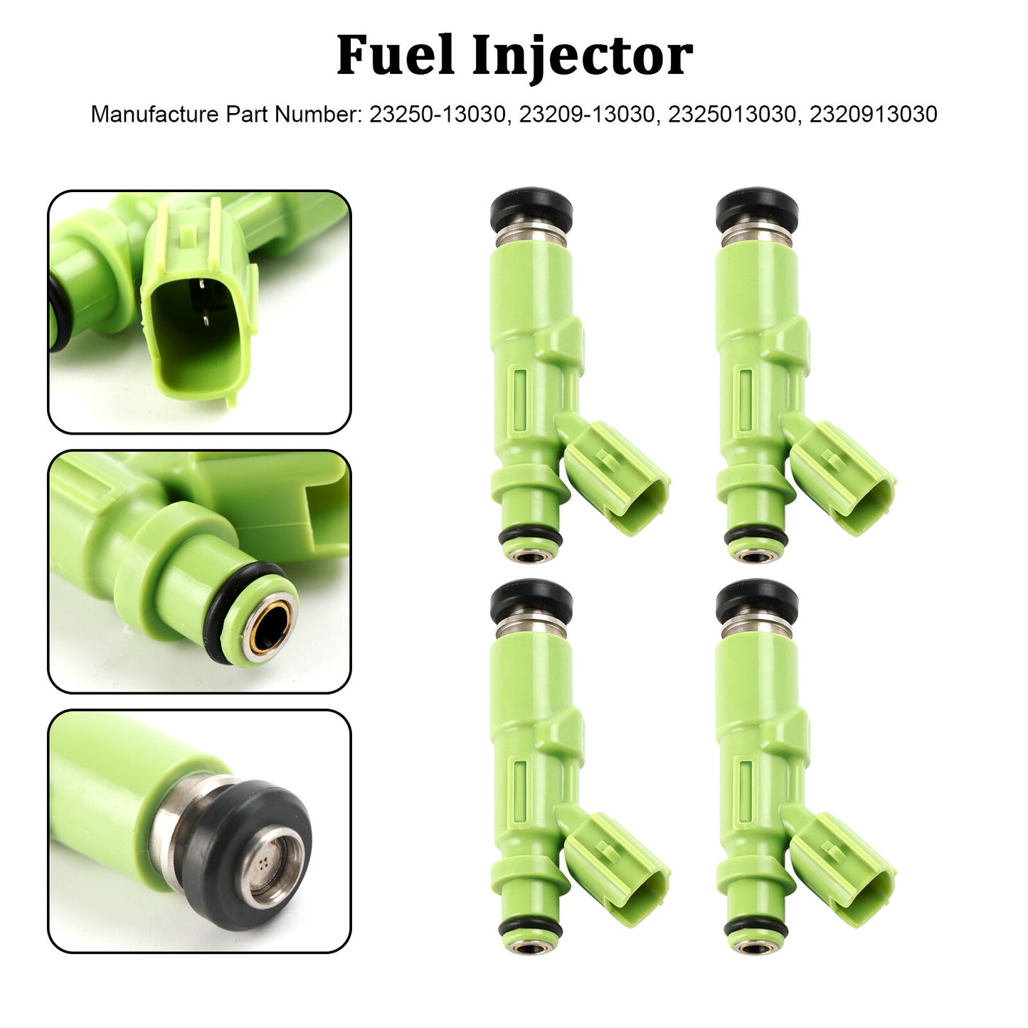 ya 1 8.5.4 4PCS Fuel Injector 23250-13030 for 7K-E Engine 23209-13030