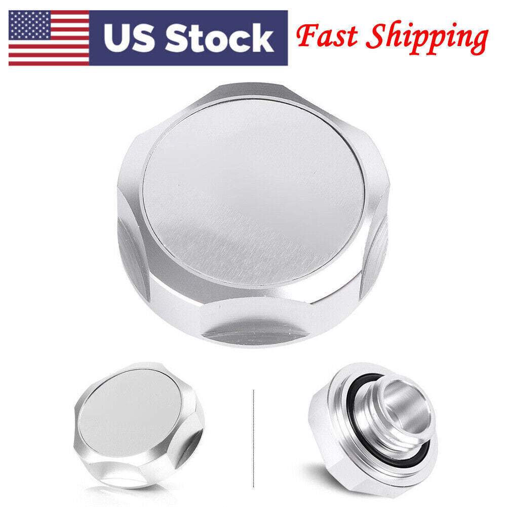 ya 12 5.21 Engine Oil Filler Cap Fuel Tank Cover Silver for Nissan Silvia S13 S14/SR USA