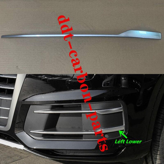 ya 3 6.23 1 piece of decorative strip under the fog cover on the left front bumper of for Audi Q7 2016-2019
