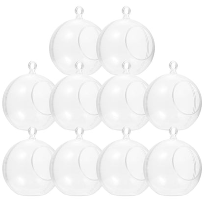 ya 25 10 Pcs Clear Fillable Or ment Balls Or ments Empty Transparent