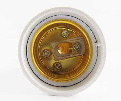 ya 14 1pc GU24 Male to E27 Female Socket Base LED Halogen CFL Light Bulb Lamp Adapter