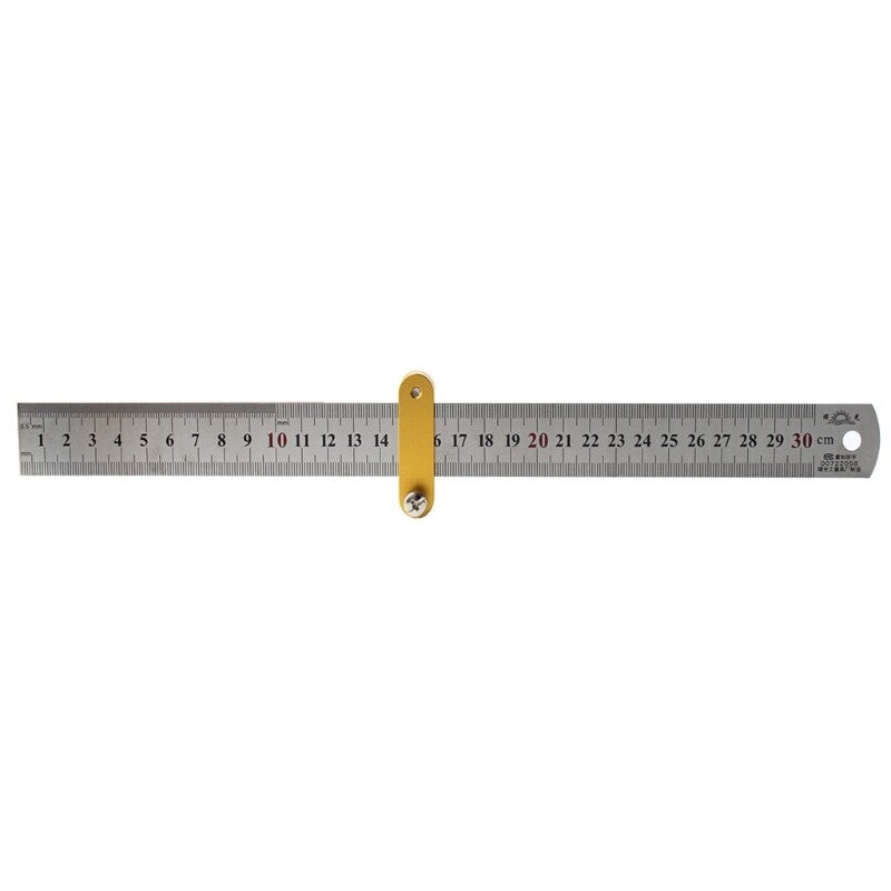 ya 14 Woodworking Ruler Slide Rule Woodworking Tools Adjustable Metal Marking Gauge