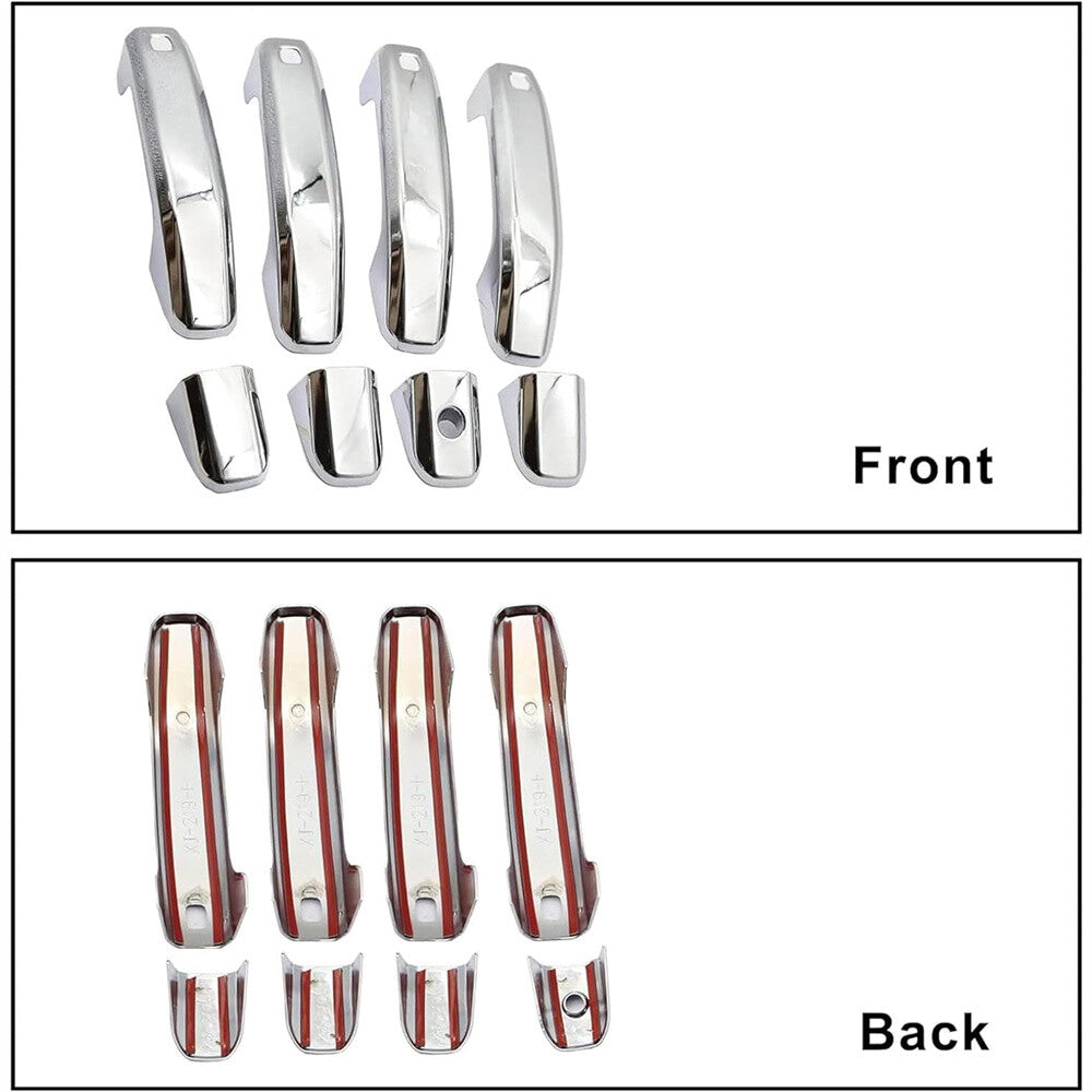 ya 5 8.7 4 Sets Chrome Door Handle Cover w/ for Smart for GMC for Sierra 1500 2500/3500HD 2020-21