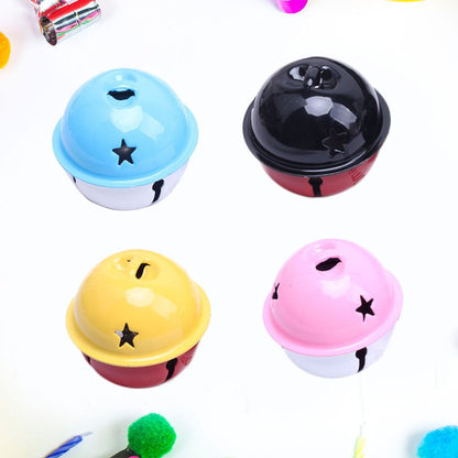 ya 5 8.7 4 Pcs Bell Ornaments Multicolor Pendants Christmas Bells Colorful Jingle