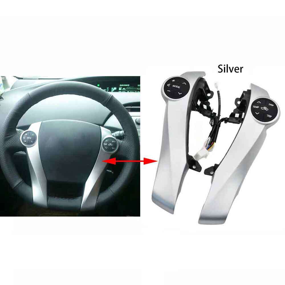 ya 1 8.5.3 Silver Steering Wheel Cruise Control Switch Button Fits For AQUA PRIUS C