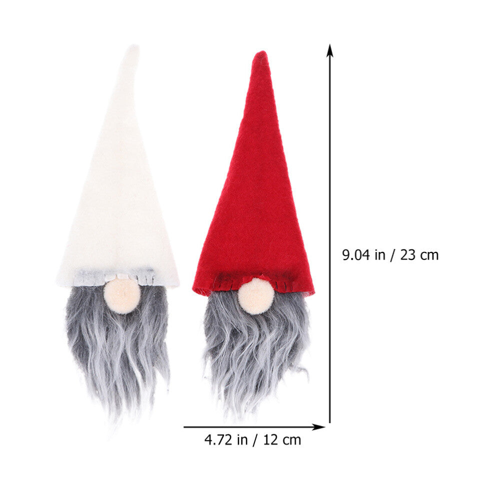 ya 25 6PCS Decorative Wine Decors Xmas Gnome Delicate Bottle Covers Wine Accessory