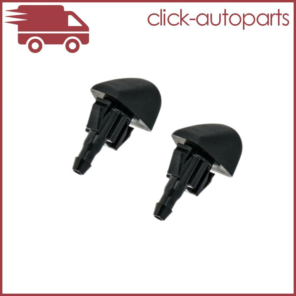 ya 13 2pcs Water Spray Nozzle Windshield Washer Nossles For 2013-2018 for Mazda CX-5 Black