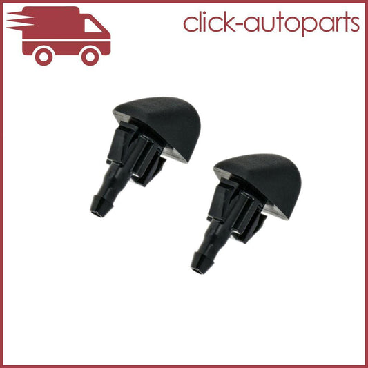 ya 13 2pcs Water Spray Nozzle Windshield Washer Nossles For 2013-2018 for Mazda CX-5 Black