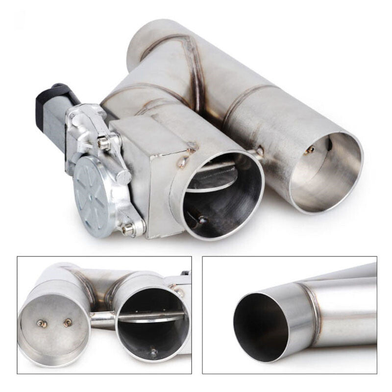 ya 5 6.16.2 2 Double Electric Dual Valve Y Pipe Kit Manual Control & Remote Switch