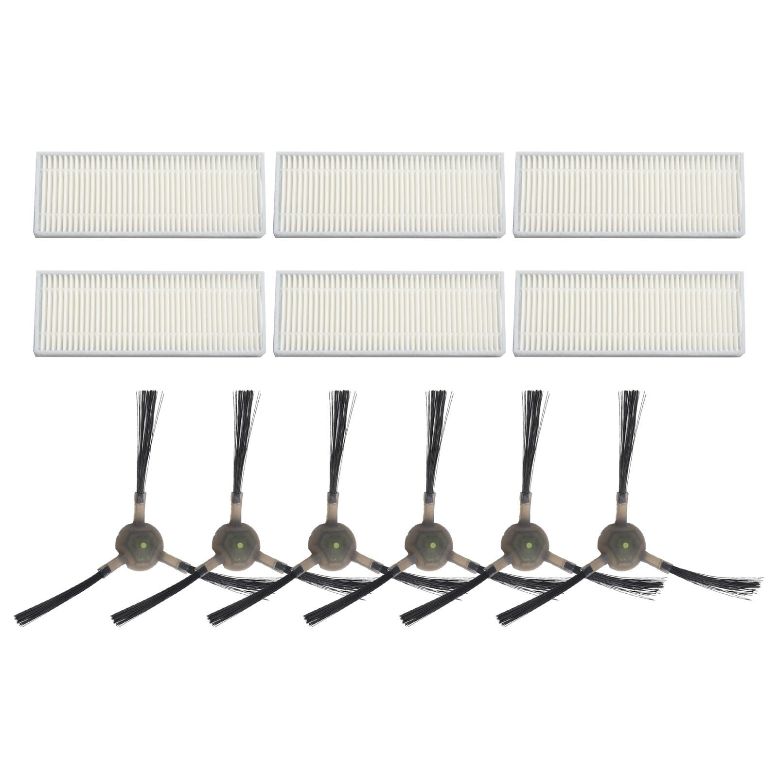 ya 25 Replaceable Filter and Side Brushes for EICOBOT R20 Robotic Vacuum Cleaner