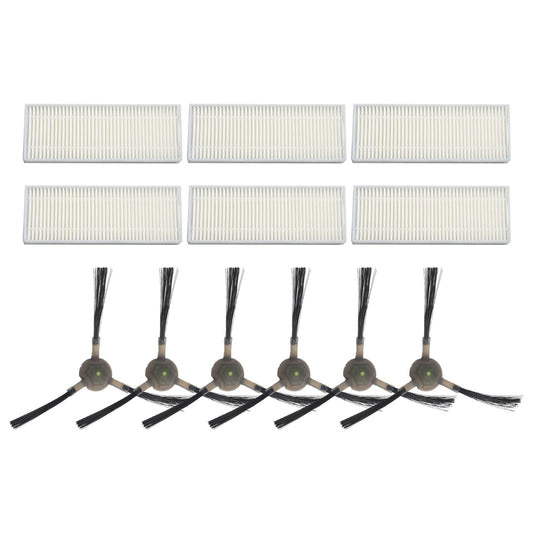 ya 25 Replaceable Filter and Side Brushes for EICOBOT R20 Robotic Vacuum Cleaner
