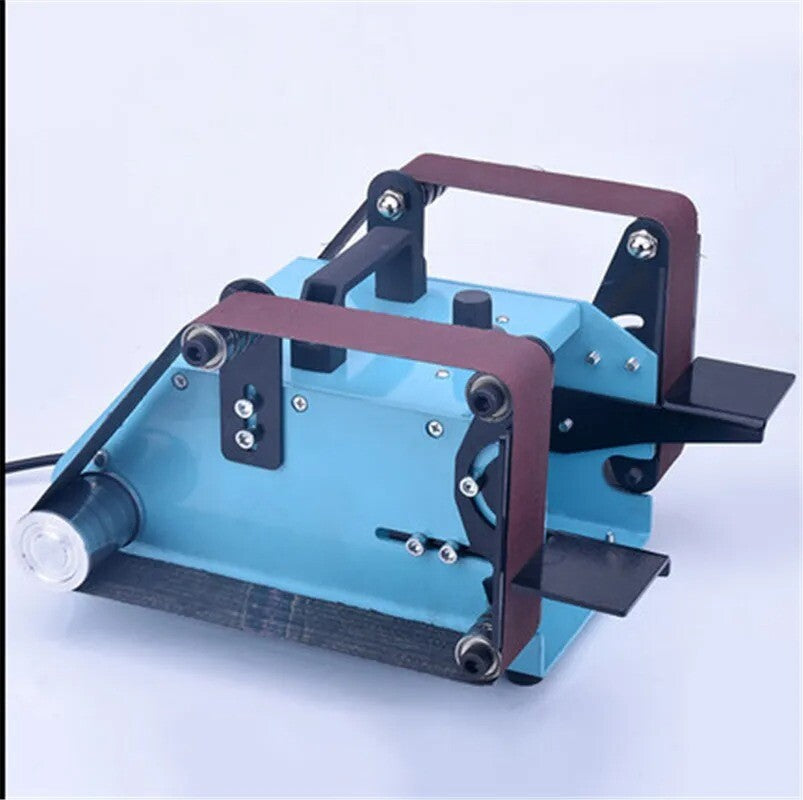 ya 17 950W Double-head Small Desktop Double-axis Belt Machine Double Sanding Machine