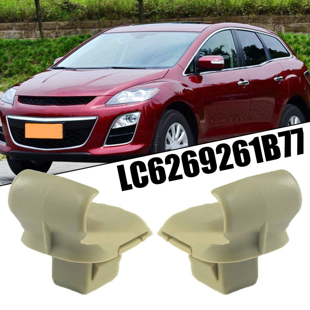 ya 4 6.17 2pcs Car Beige Sun Visor Clip LC6269261B77 for for Mazda 3 5 6 CX-7 CX-9 for RX-8