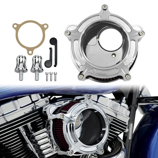 ya 8 5.26 Clarity Air Cleaner Filter Red Intake for Harley Street Road Glide Softail 17-25