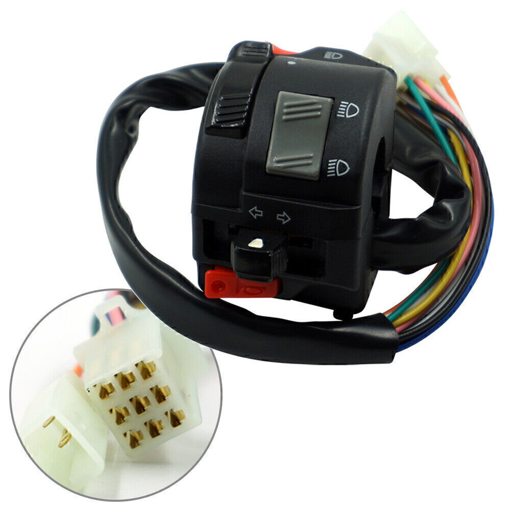 ya 1 7.4 7/8 22MM Motor Handlebar Horn Button Turn Signal Fog Light Controller Switch