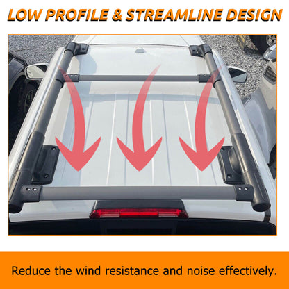 ya 5 8.7 for Nissan Frontier 2005-2022 4Door Roof Rack Rail Luggage Carrier 165LBS