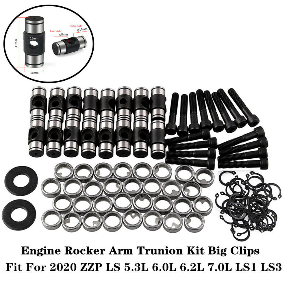 ya 2 6.29 LS Engine Rocker Arm Trunion Kit Big Clips 5.3L 6.0L 6.2L 7.0L LS1 LS3